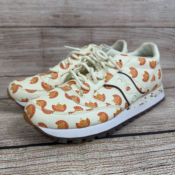 Saucony X Pardon Me Jazz Original "Thanksgiving Turkey" Print Sneakers Mens 6.5 - Picture 13 of 14
